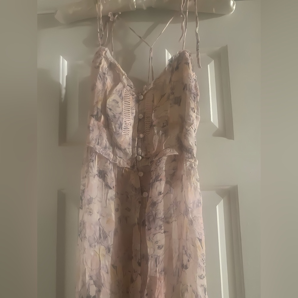 Anthropologie- Floral Sheer Duster - Picture 4 of 5